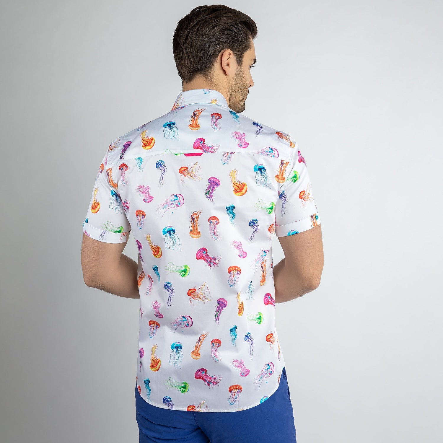 JELLYFISH PRINT SHORT SLEEVE SHIRT