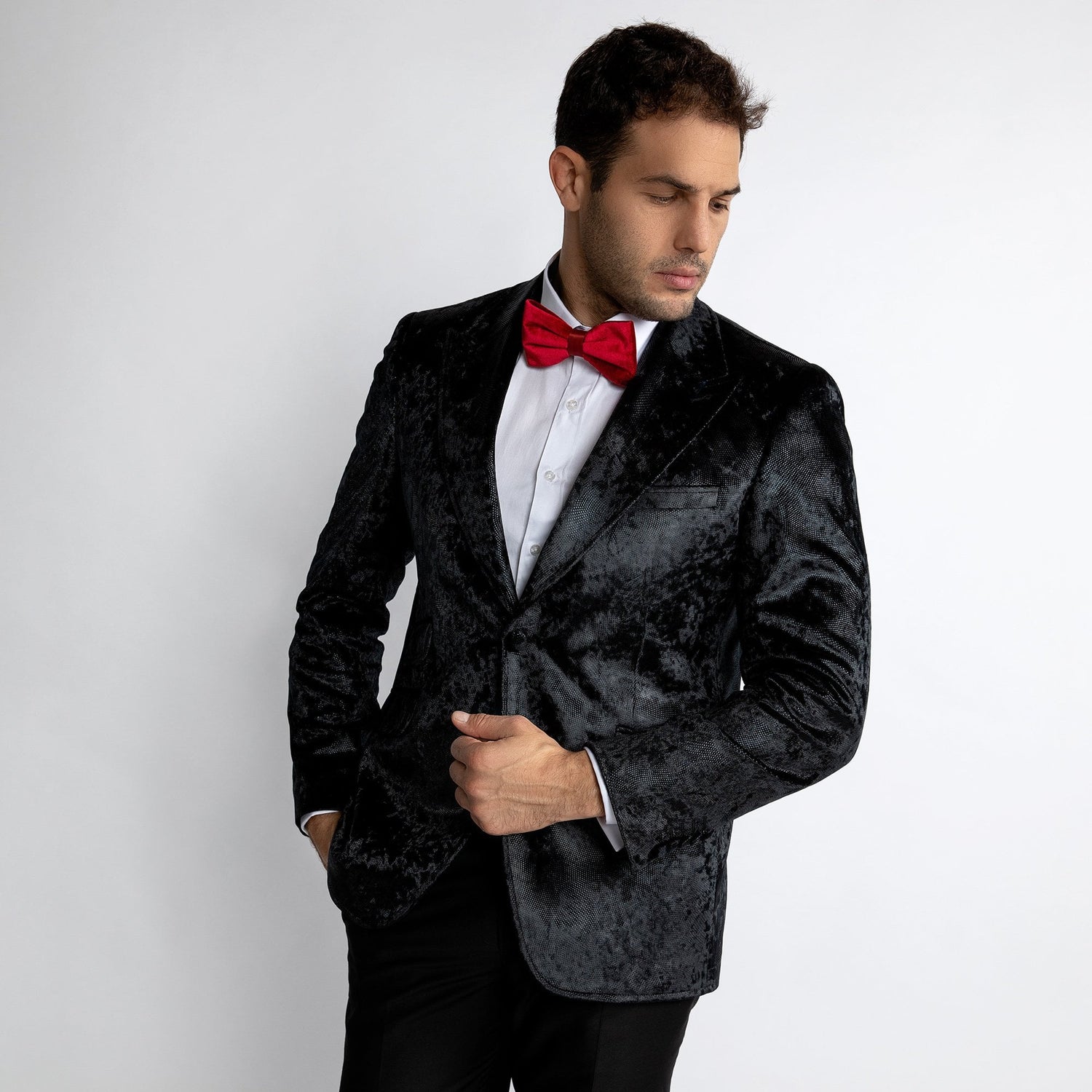 LUXURY FITTED DISTORTION DINNER JACKET