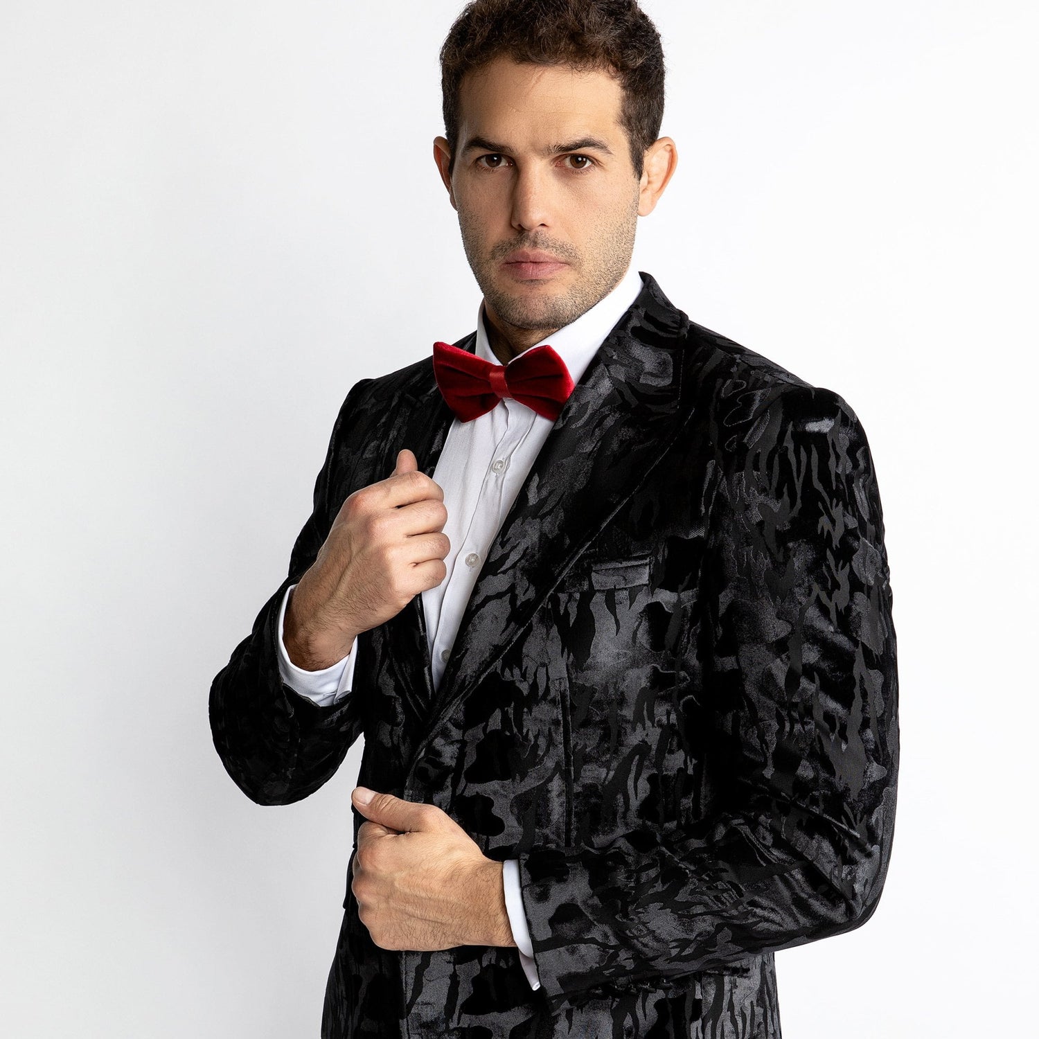 LUXURY FITTED ZEBRA PRINT DINNER JACKET