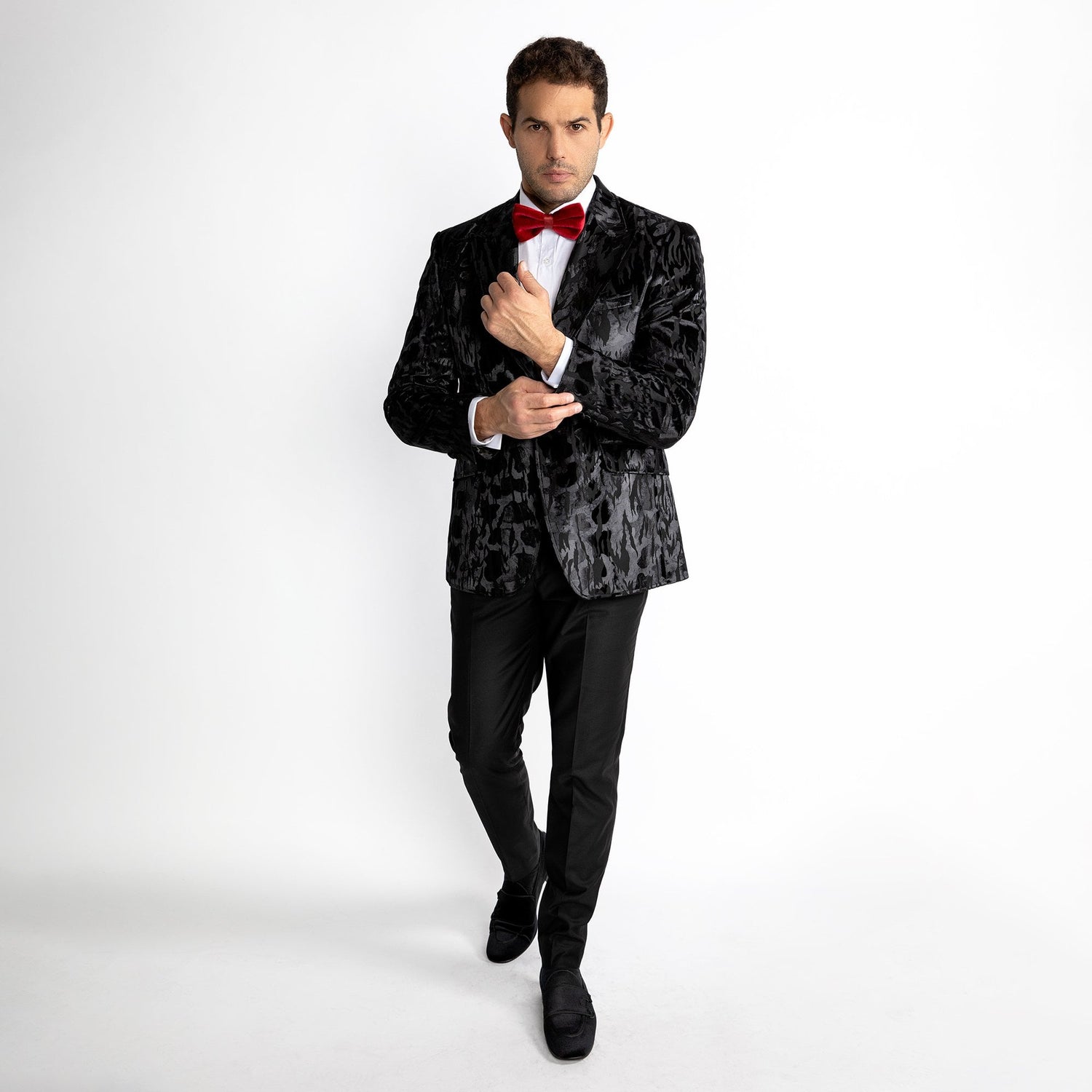 LUXURY FITTED ZEBRA PRINT DINNER JACKET