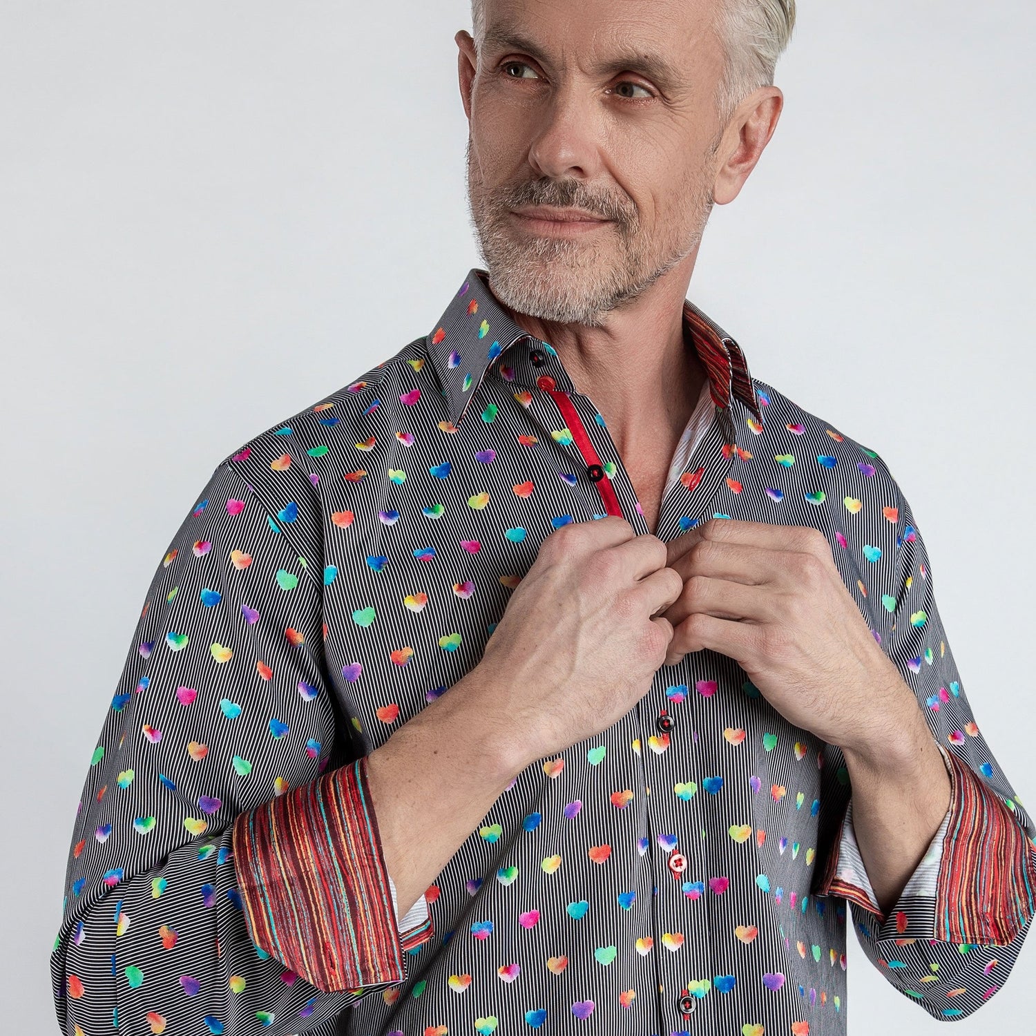 HEARTS MULTICOLOUR PRINT SHIRT