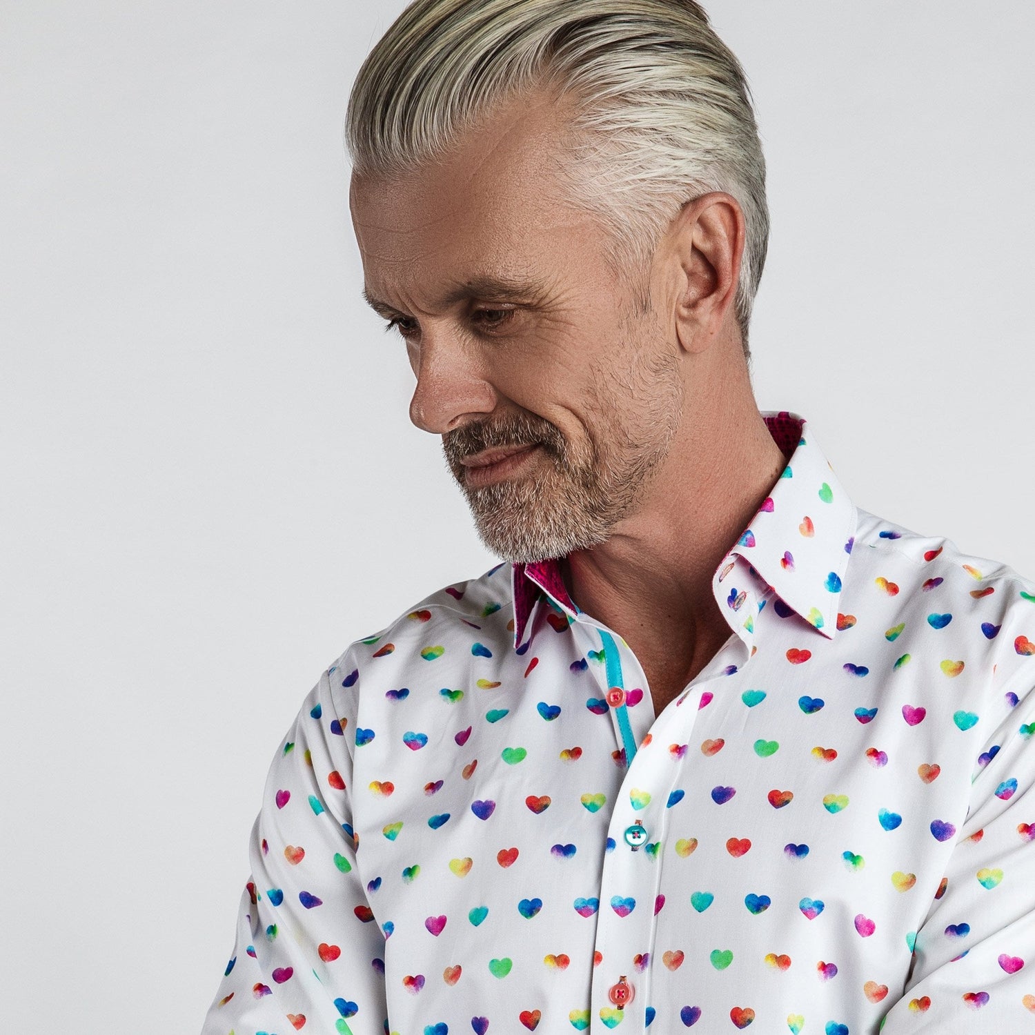 HEARTS MULTICOLOUR PRINT SHIRT