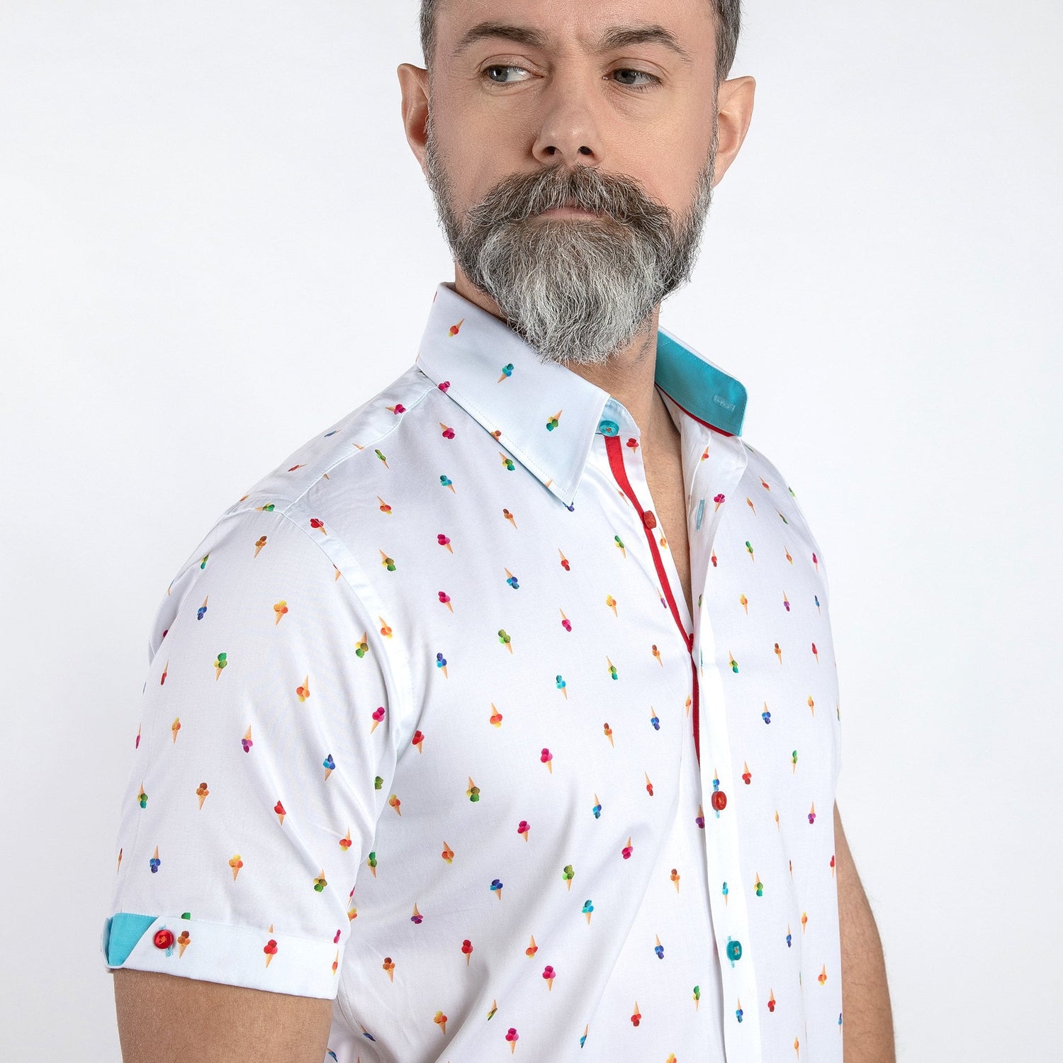 GELATO CONES PRINT SHORT SLEEVE SHIRT