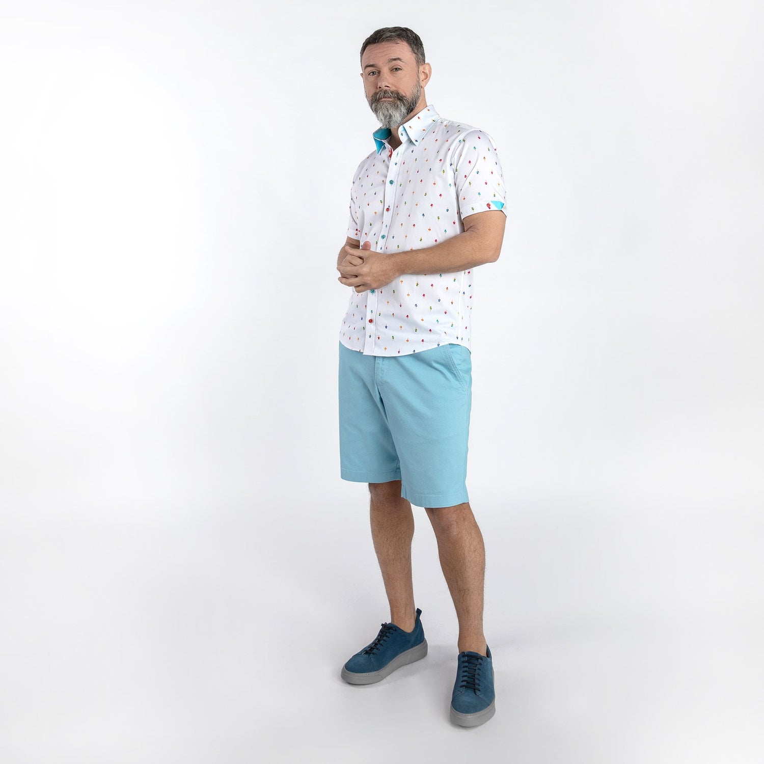 GELATO CONES PRINT SHORT SLEEVE SHIRT