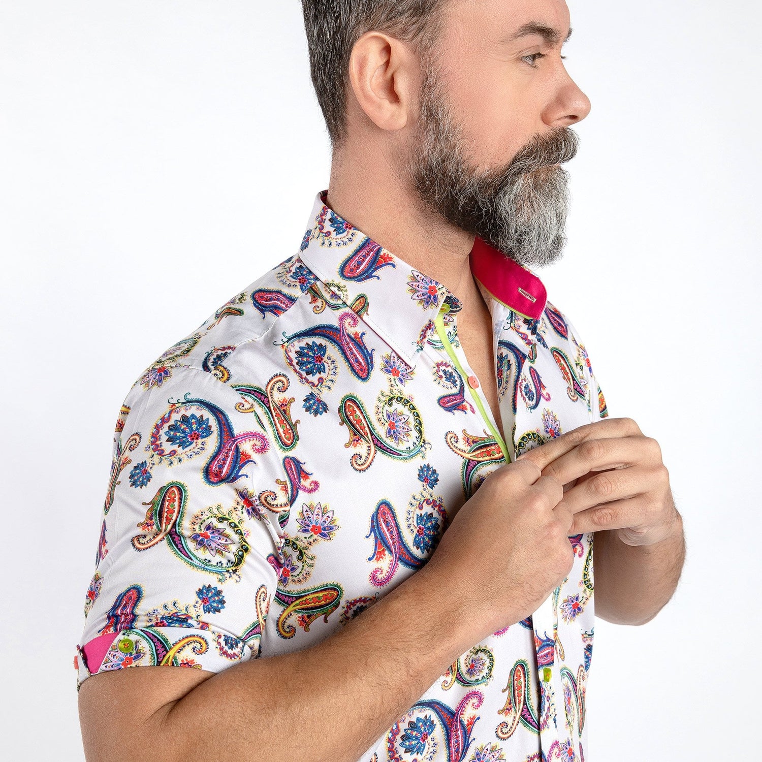 PAISLEY ROYALTY PRINT SHORT SLEEVE SHIRT