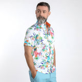 FLORAL BOUQUET PRINT SHORT SLEEVE SHIRT