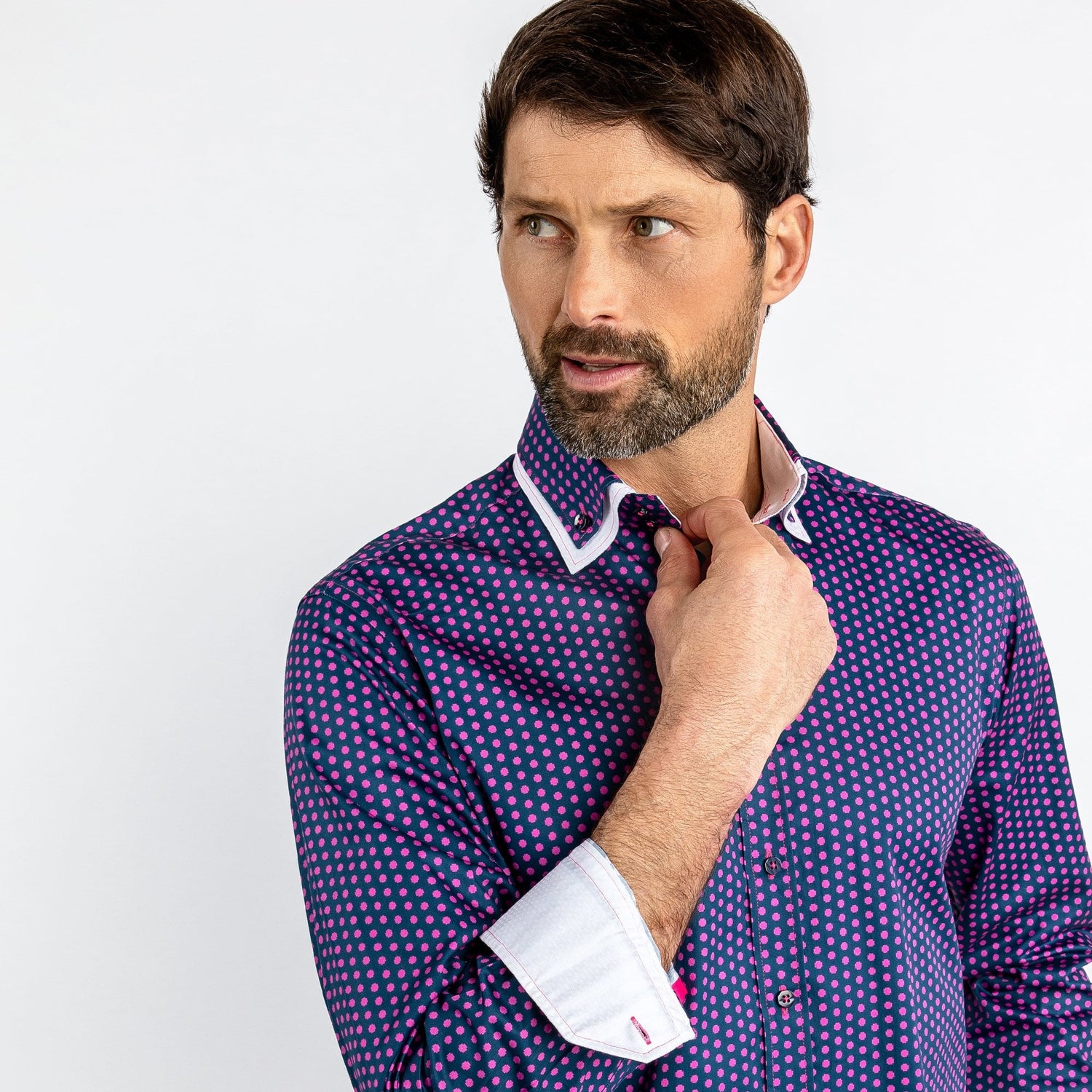 DOUBLE COLLAR CLASSIC SHIRT