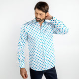 CURVED DIAMONDS PRINT SHIRT