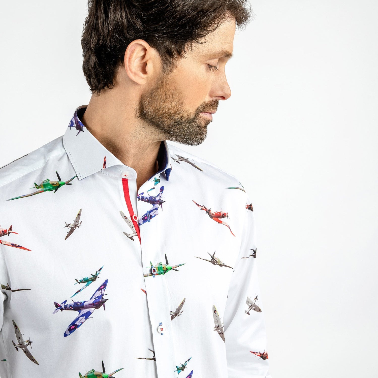 SPITFIRE MULTICOLOUR COMMEMORATIVE PRINT SHIRT