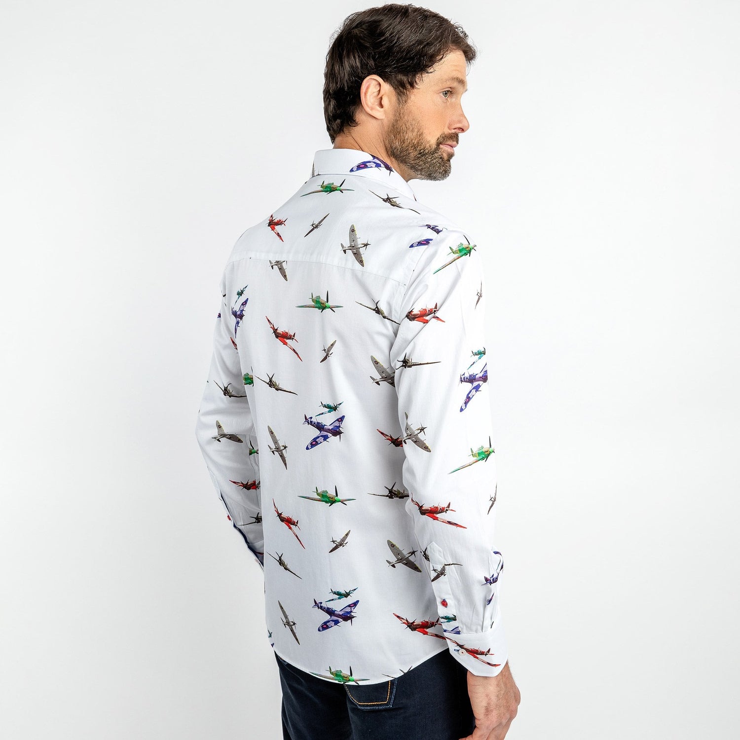 SPITFIRE MULTICOLOUR COMMEMORATIVE PRINT SHIRT