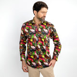 AUTUMN LEAVES 3D EFFECT PRINT SHIRT