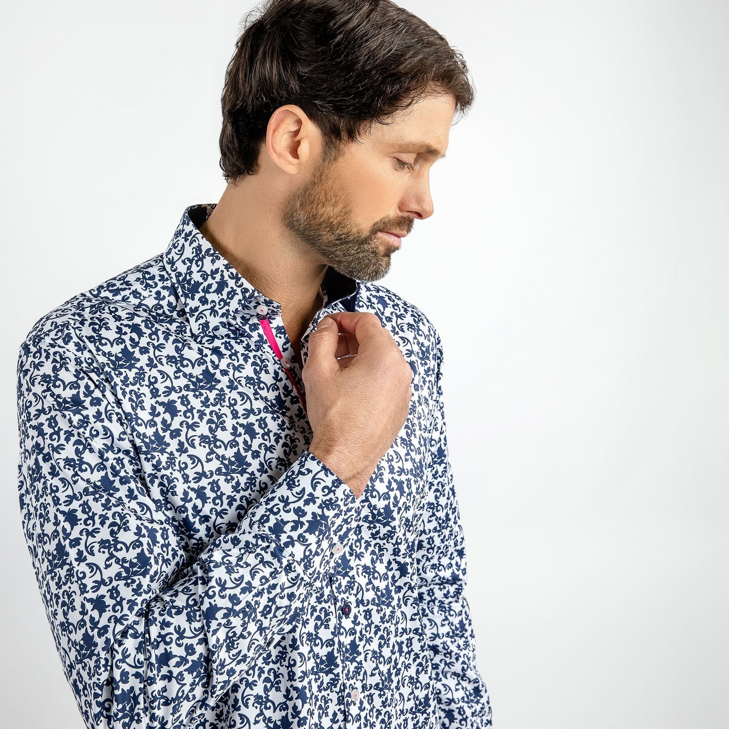 FLORAL SILHOUETTE PRINT SHIRT