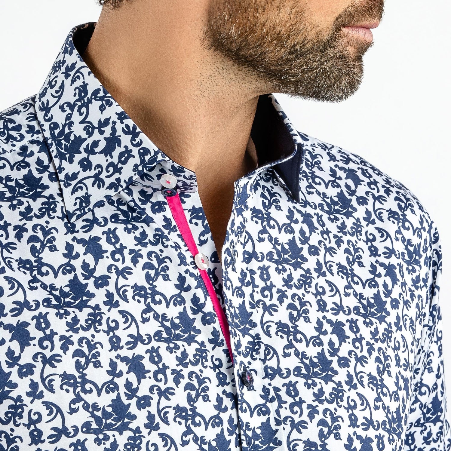 FLORAL SILHOUETTE PRINT SHIRT