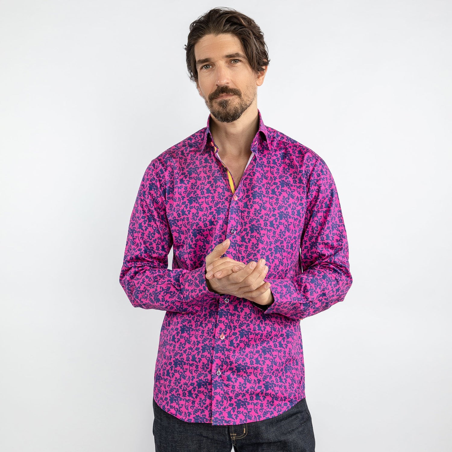 FLORAL SILHOUETTE PRINT SHIRT