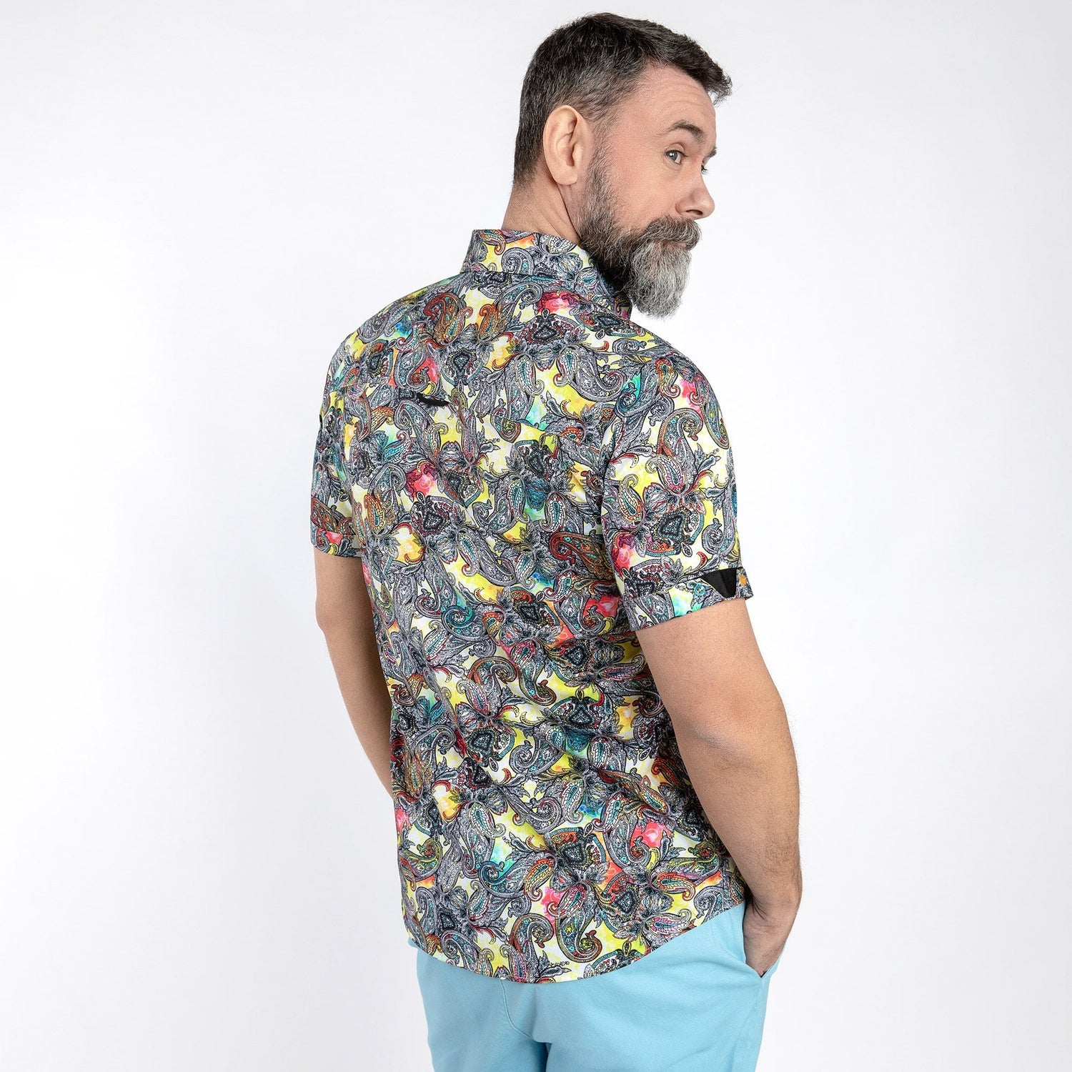 PAISLEY LUXURY PRINT SHORT SLEEVE SHIRT