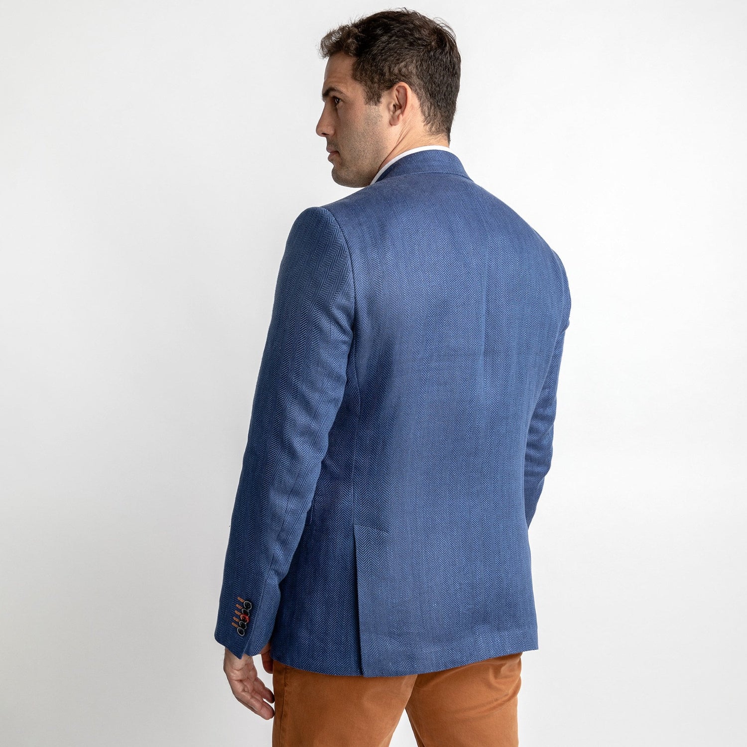 HERRINGBONE LIGHTWEIGHT LINEN SUMMER JACKET