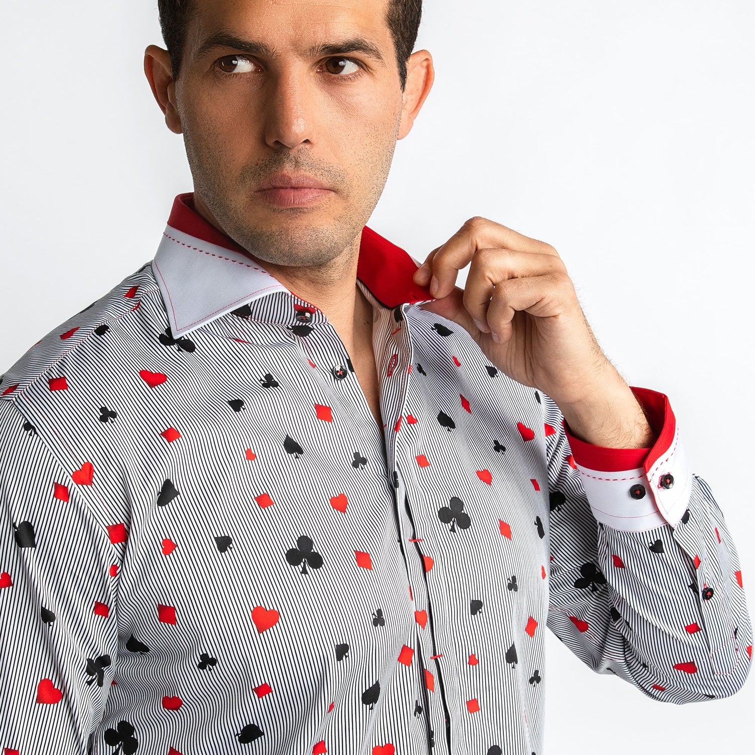 CARD SYMBOLS PRINT SHIRT