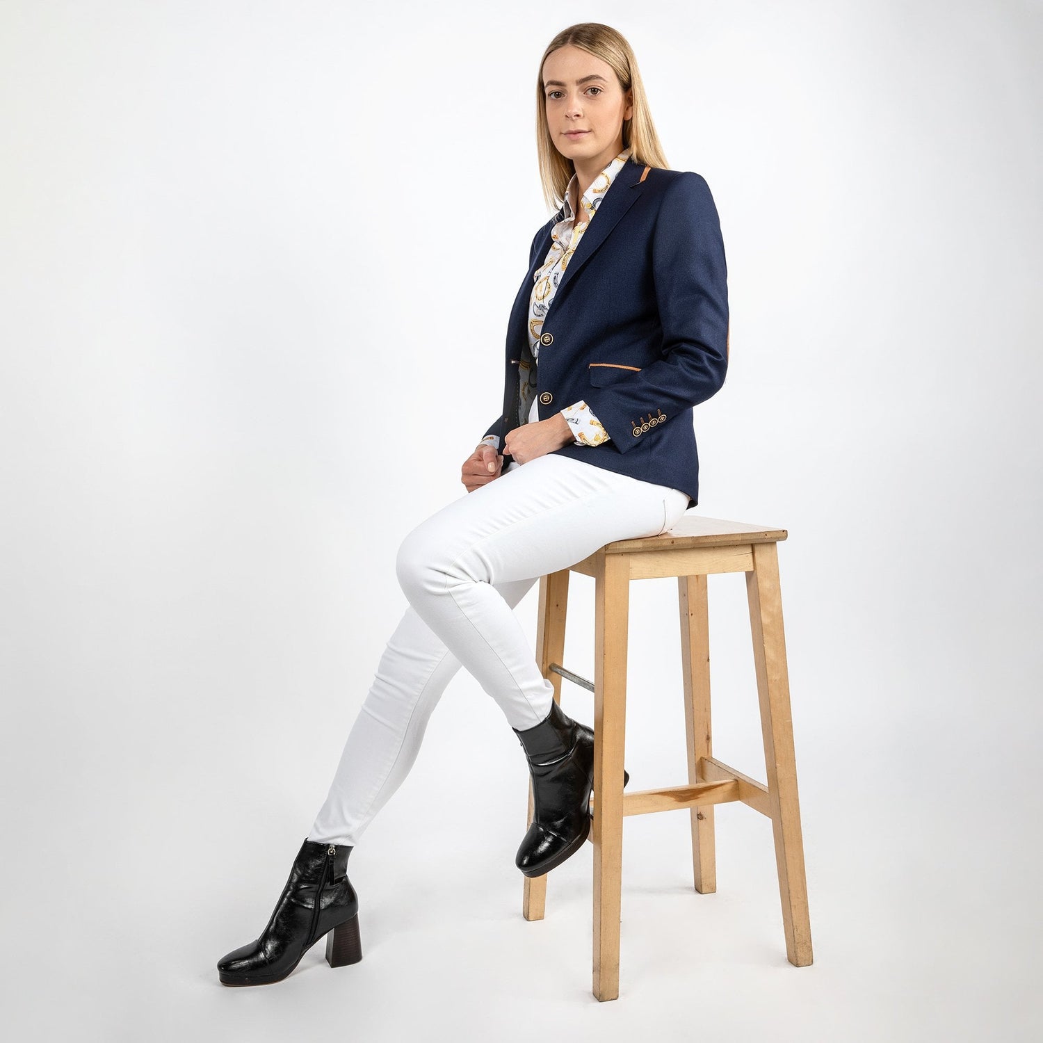 SIGNATURE EQUESTRIAN WOMENS JACKET WITH ELBOW PATCH