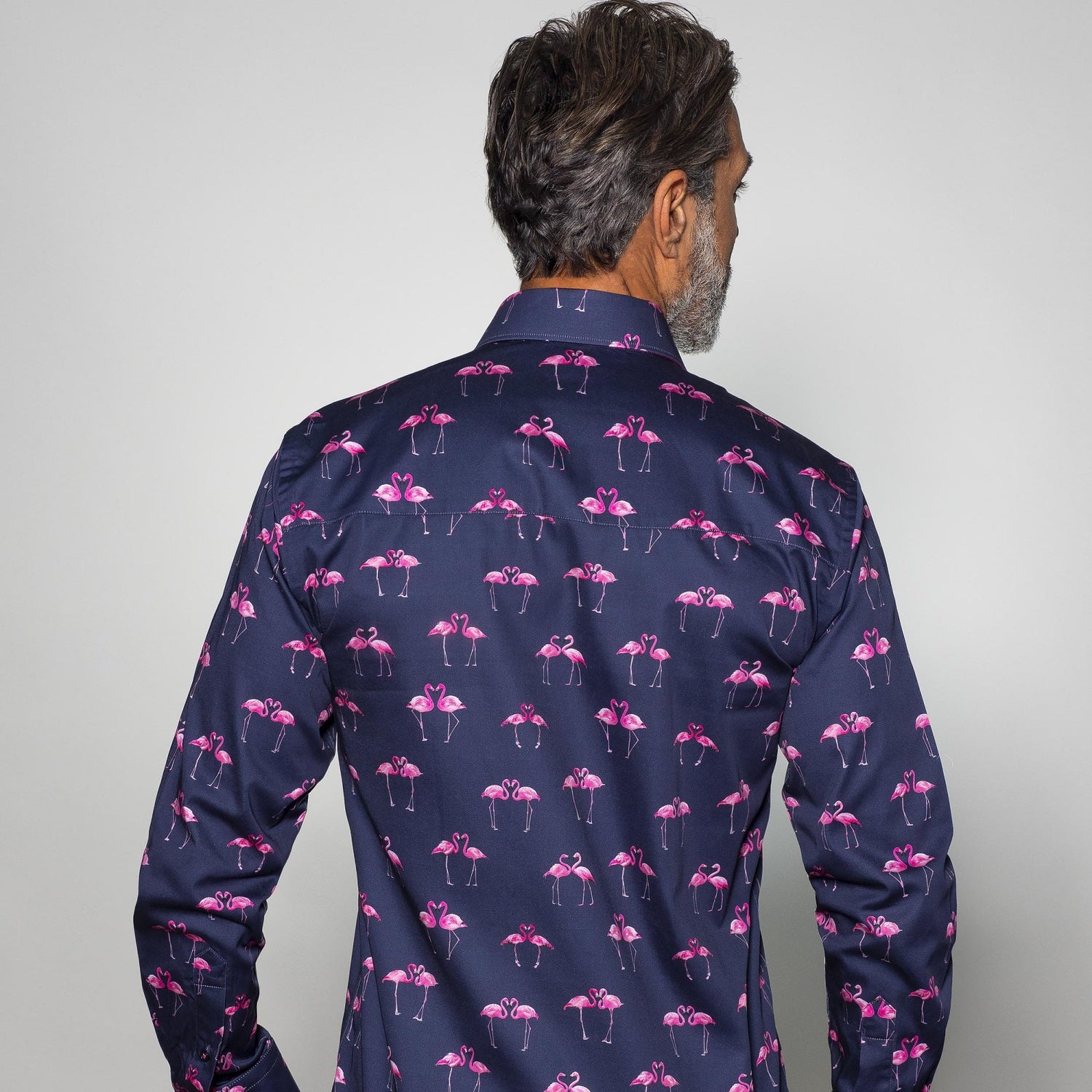 KISSING FLAMINGOS PRINT SHIRT