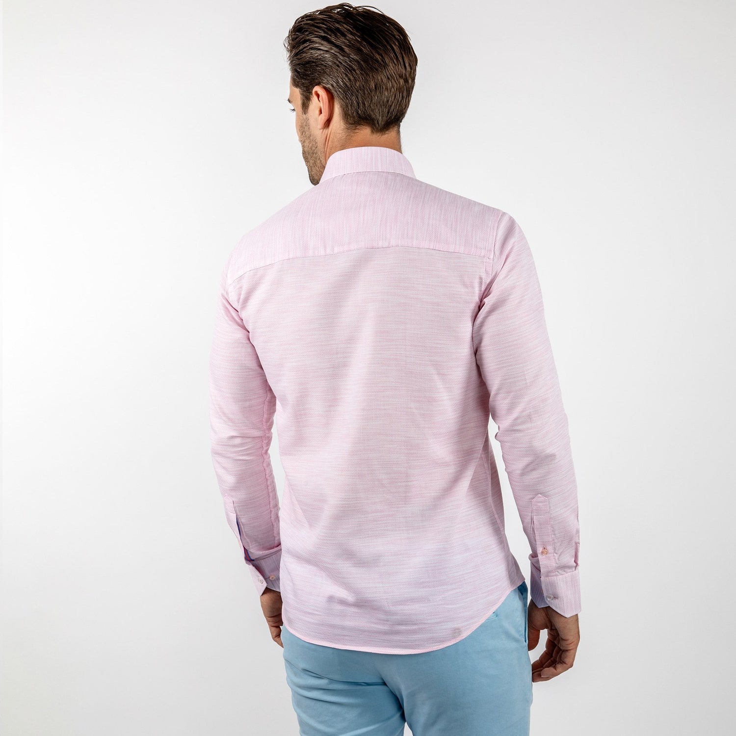 PASTEL KNITTED COTTON CLASSIC SHIRT