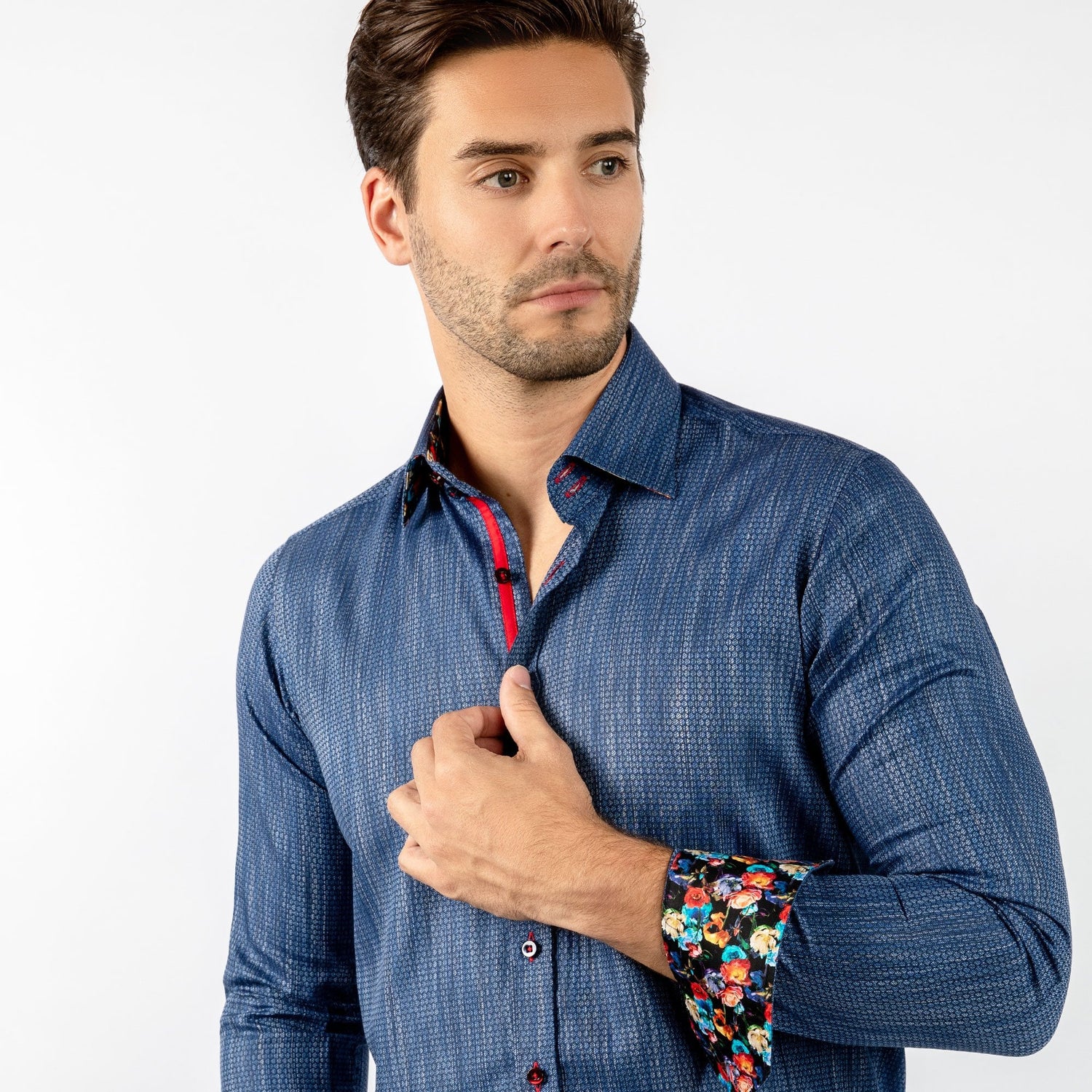 LUXURY KNITTED CLASSIC JACQUARD SHIRT