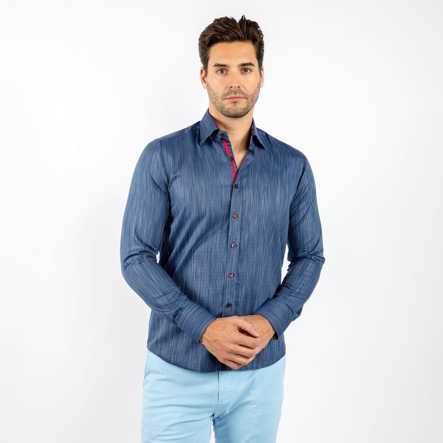 LUXURY KNITTED CLASSIC JACQUARD SHIRT