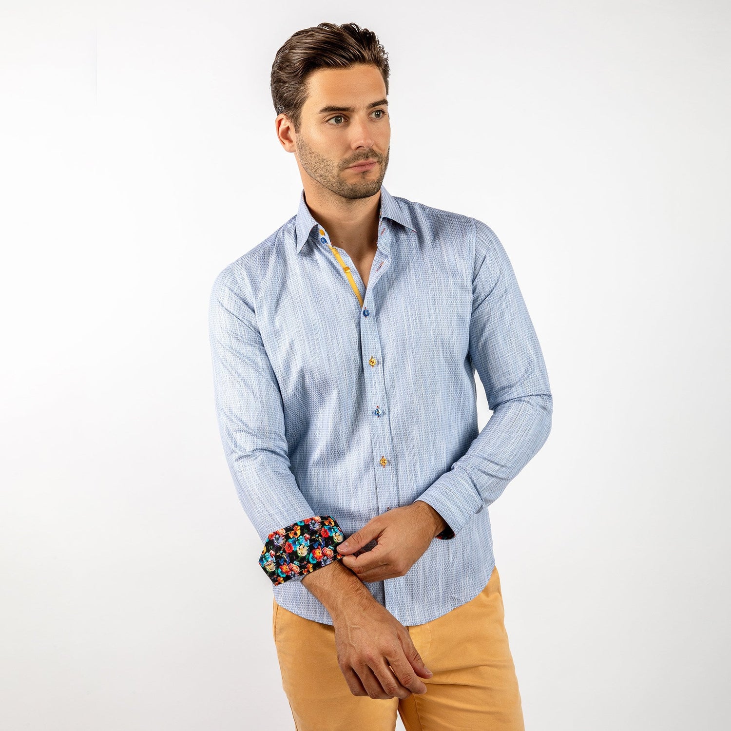 LUXURY KNITTED CLASSIC JACQUARD SHIRT