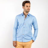 TEXTURED CLASSIC JACQUARD SHIRT WITH PAINT BRUSH INSERT