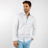 TEXTURED CLASSIC JACQUARD SHIRT WITH PAINT BRUSH INSERT