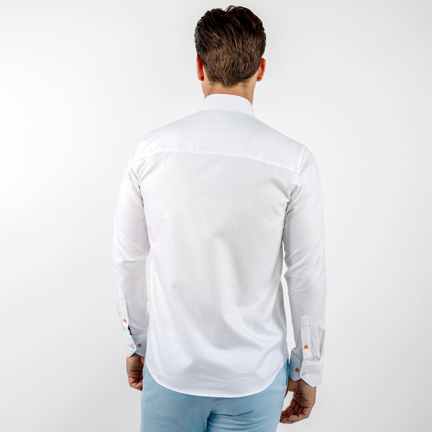 TEXTURED CLASSIC JACQUARD SHIRT WITH PAINT BRUSH INSERT