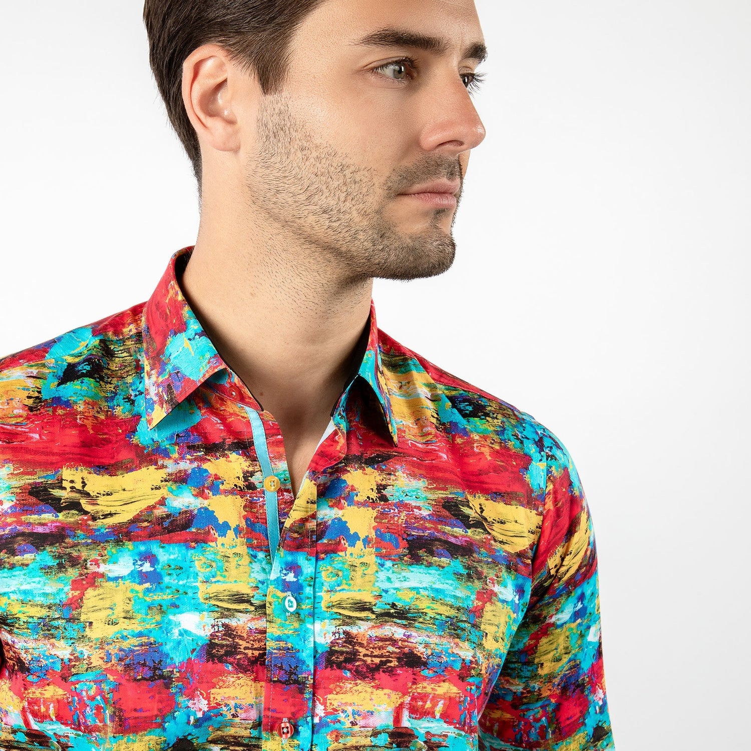 OIL PAINT BRUSH STROKES PRINT SHIRT