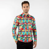 OIL PAINT BRUSH STROKES PRINT SHIRT