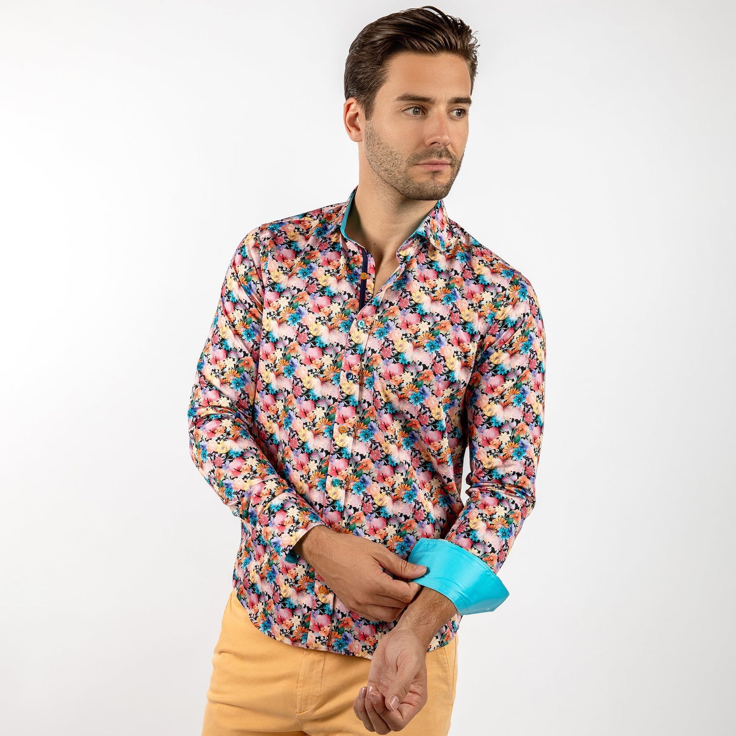 MISTY MEADOW BLOOM FLORAL PRINT SHIRT