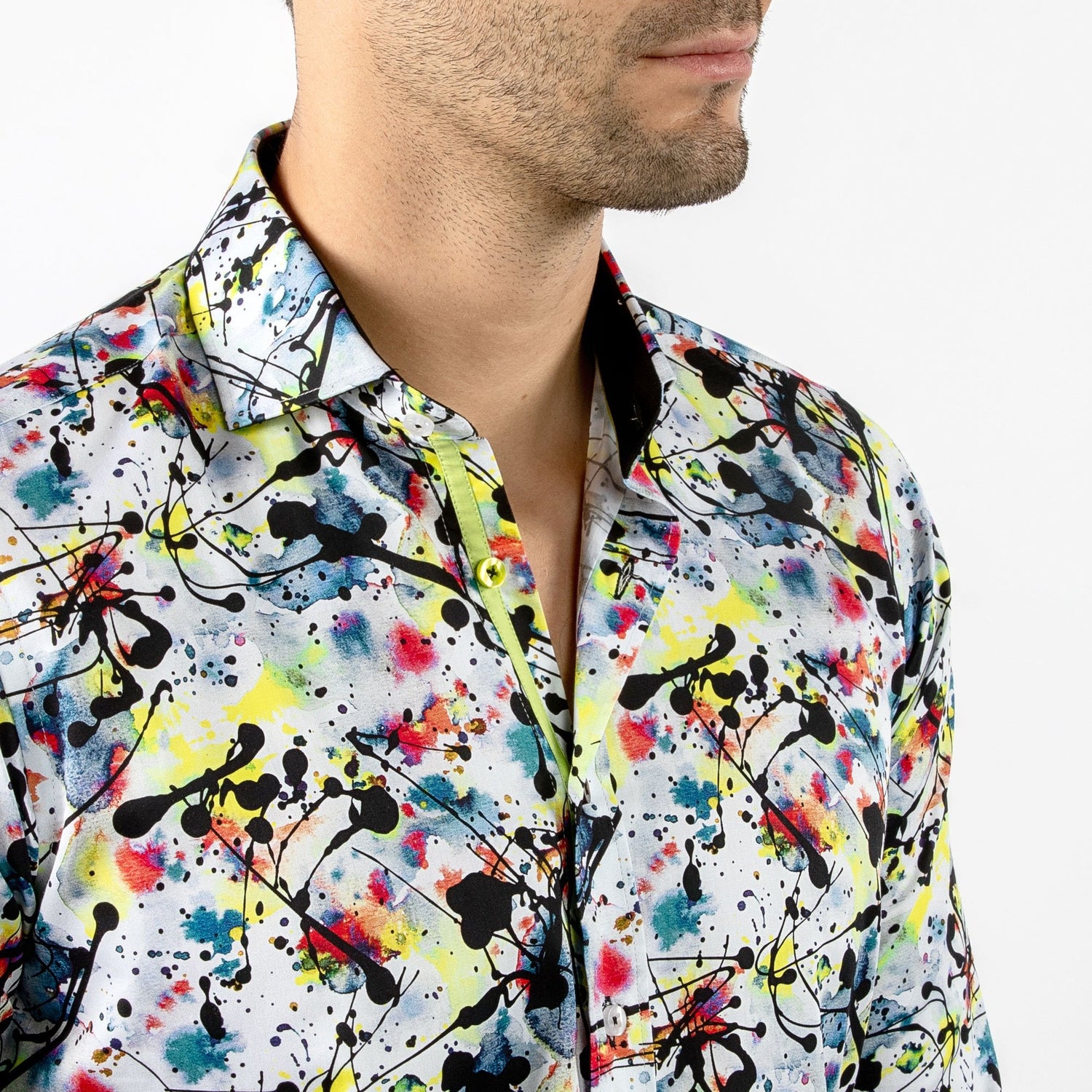 PAINT SPLATTER PRINT SHIRT