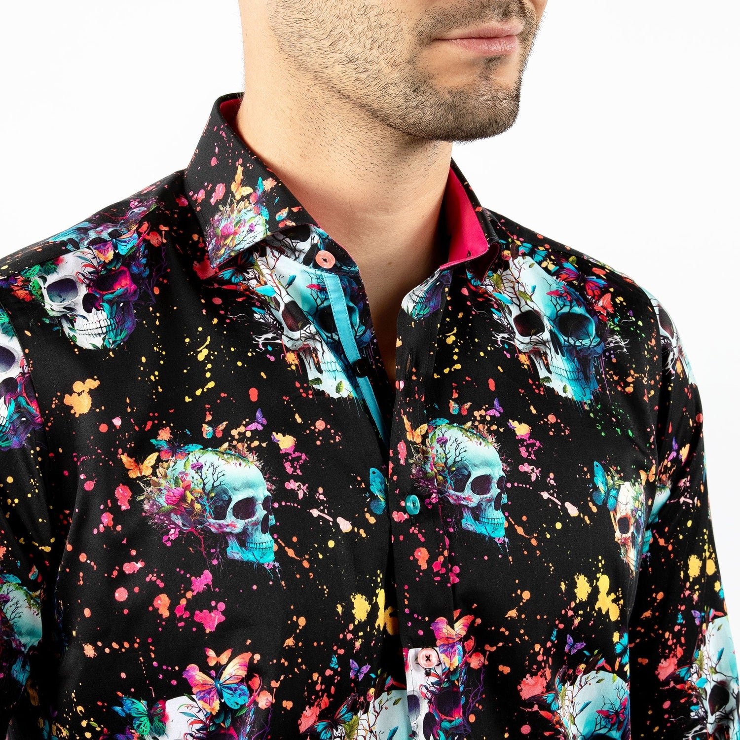 SKULLSCAPE VIVID CHAOS PRINT SHIRT