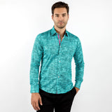 MELANGE BRUSH STROKE PRINT SHIRT