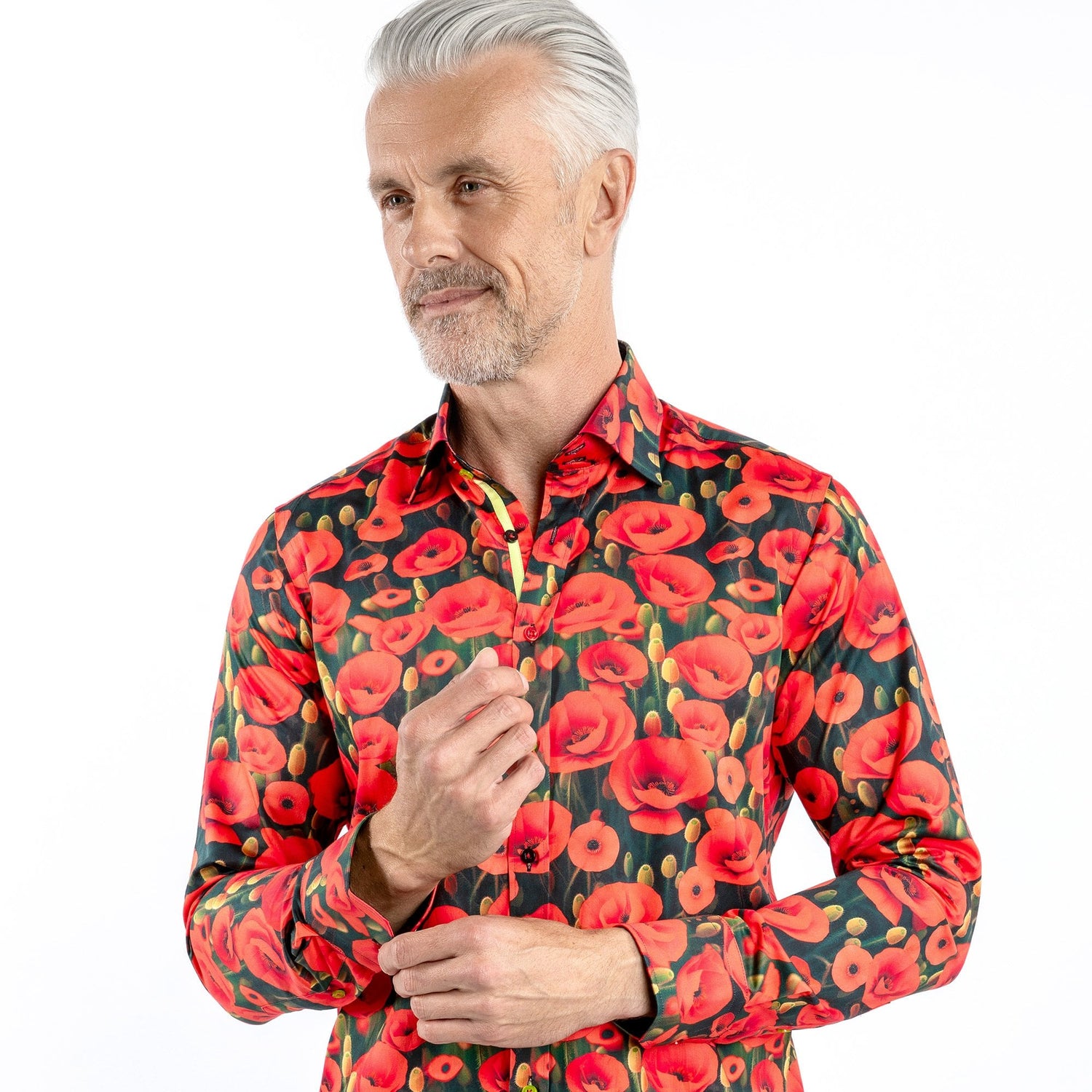 ARMISTICE POPPY FIELD PRINT SHIRT