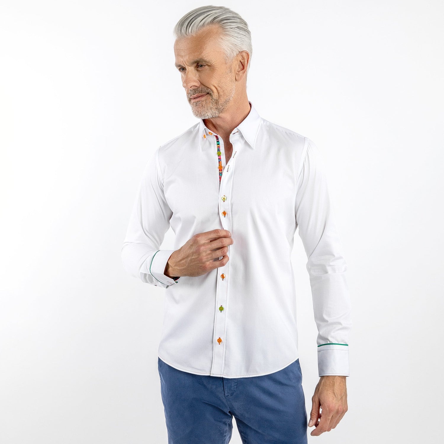 SIGNATURE CLASSIC SHIRT WITH TECHNICOLOR INSERT