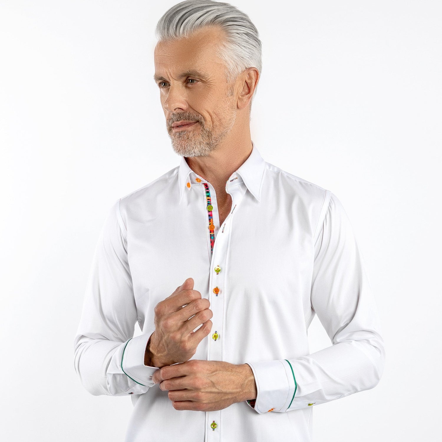 SIGNATURE CLASSIC SHIRT WITH TECHNICOLOR INSERT