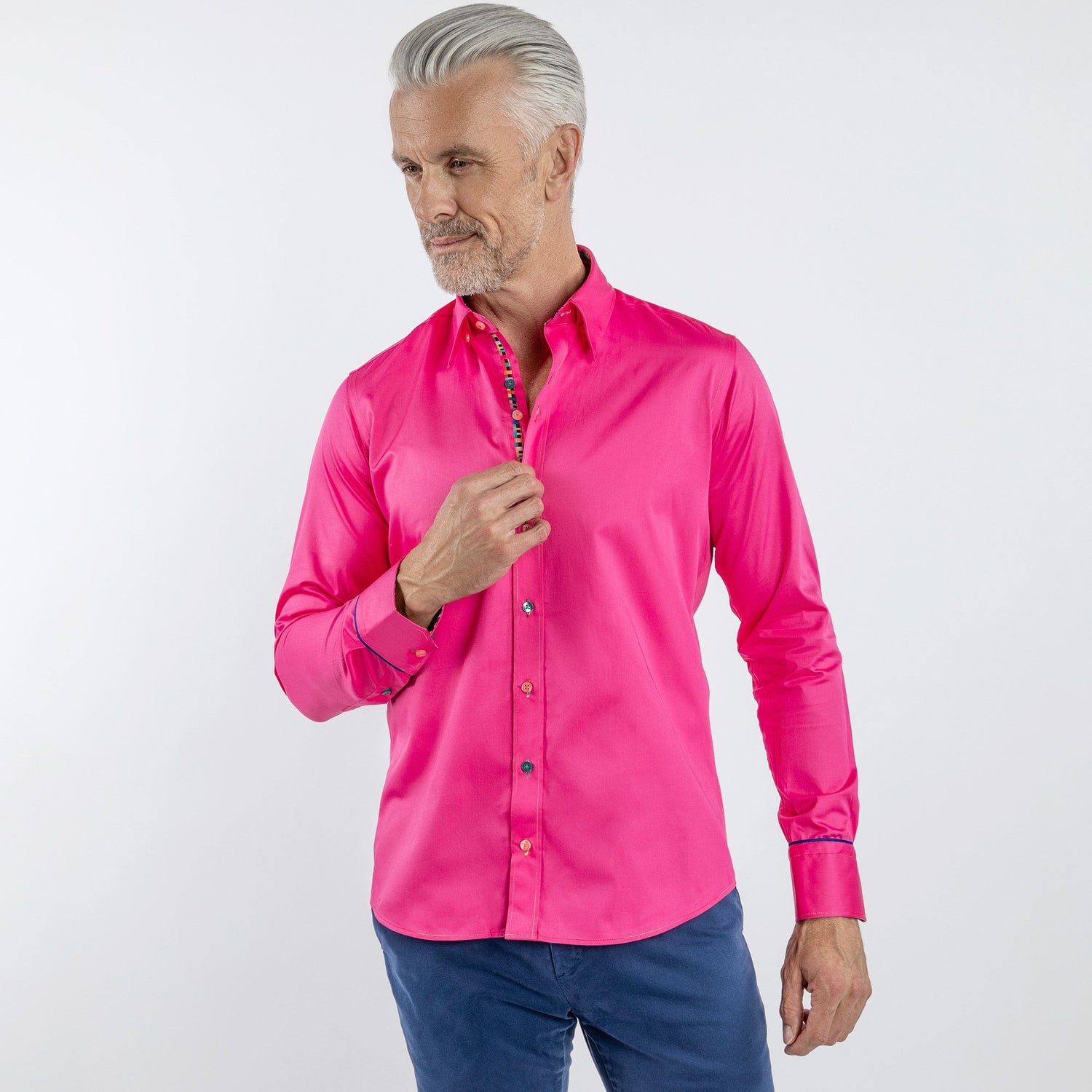 SIGNATURE CLASSIC SHIRT WITH TECHNICOLOR INSERT