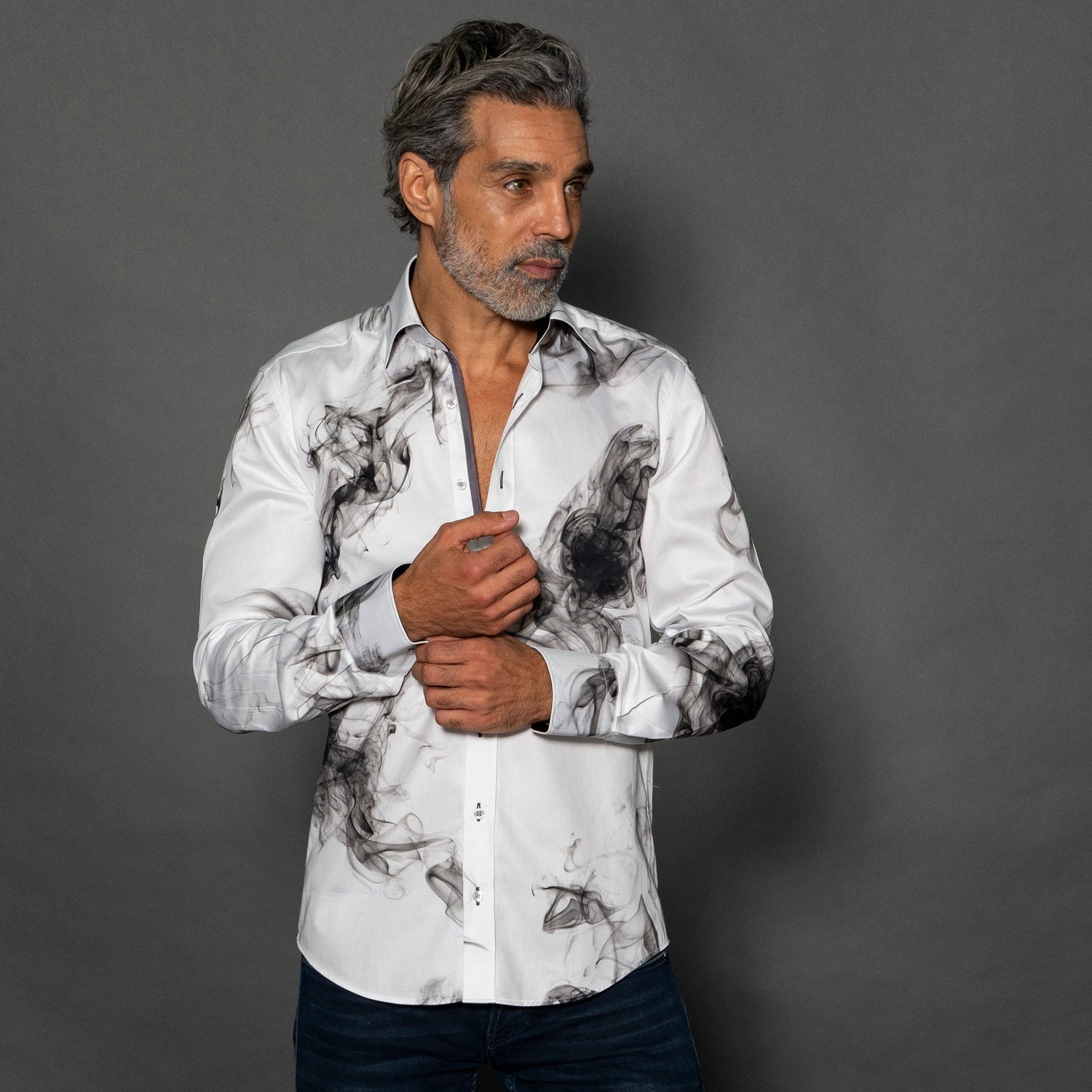 PRE-ORDER - SMOKE PRINT SHIRT