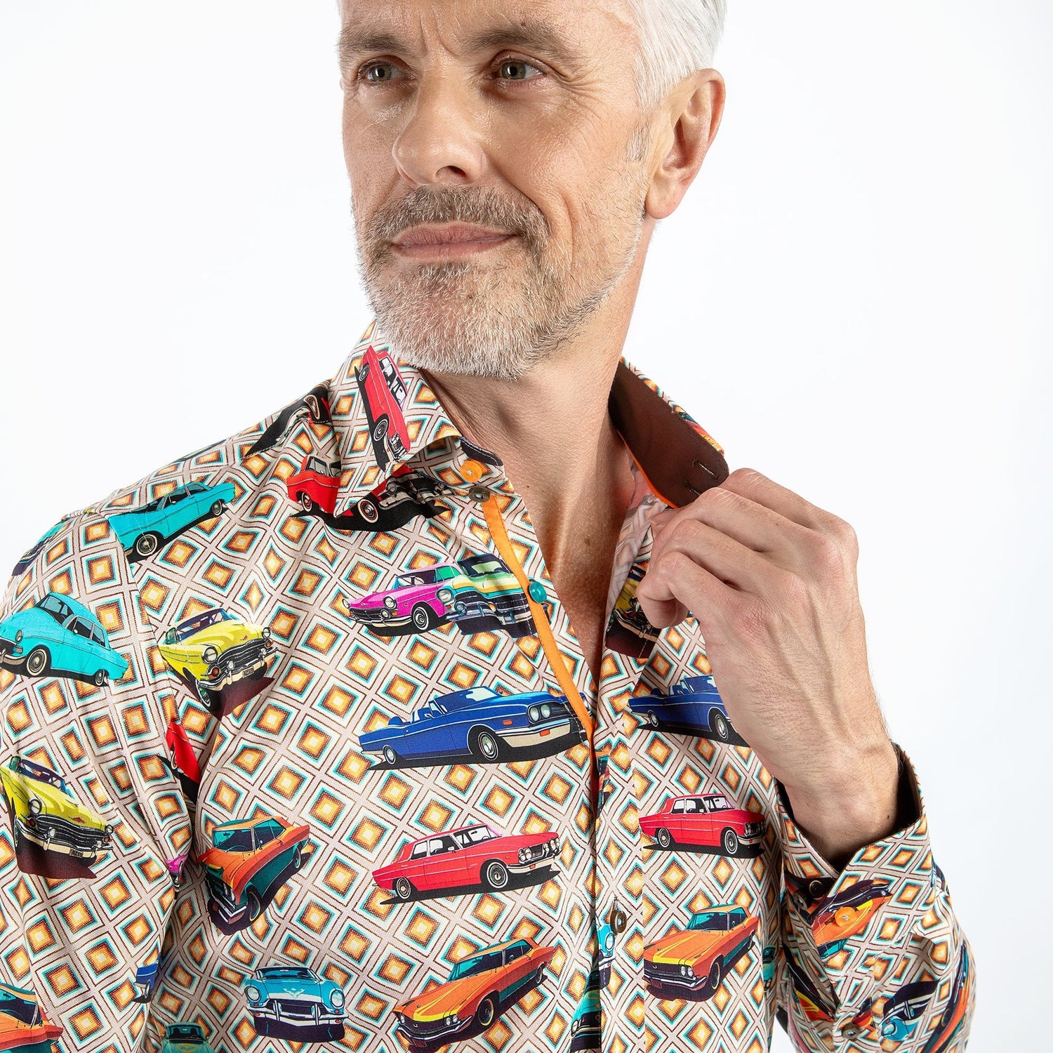 RETRO CLASSIC CARS PRINT SHIRT