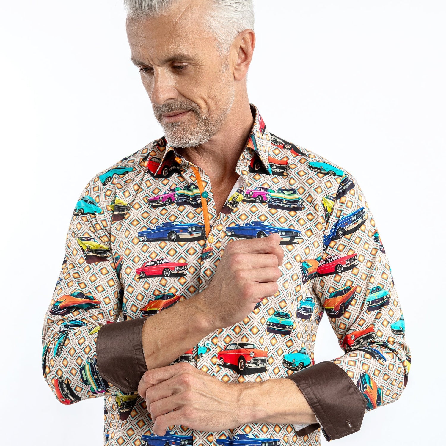 RETRO CLASSIC CARS PRINT SHIRT