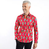 SANTA CLAUS IS COMING TO TOWN PRINT SHIRT