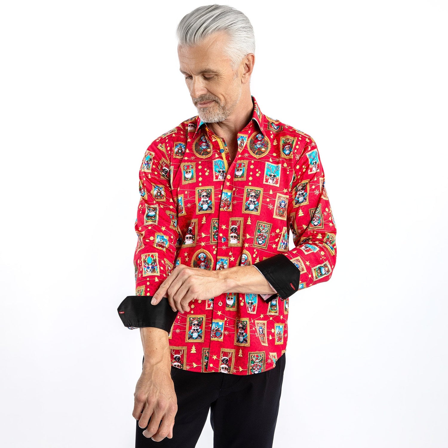 SANTA CLAUS IS COMING TO TOWN PRINT SHIRT