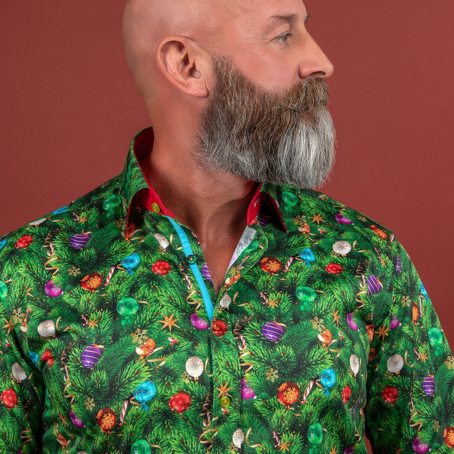 PRE-ORDER: XMAS TREE PRINT SHIRT