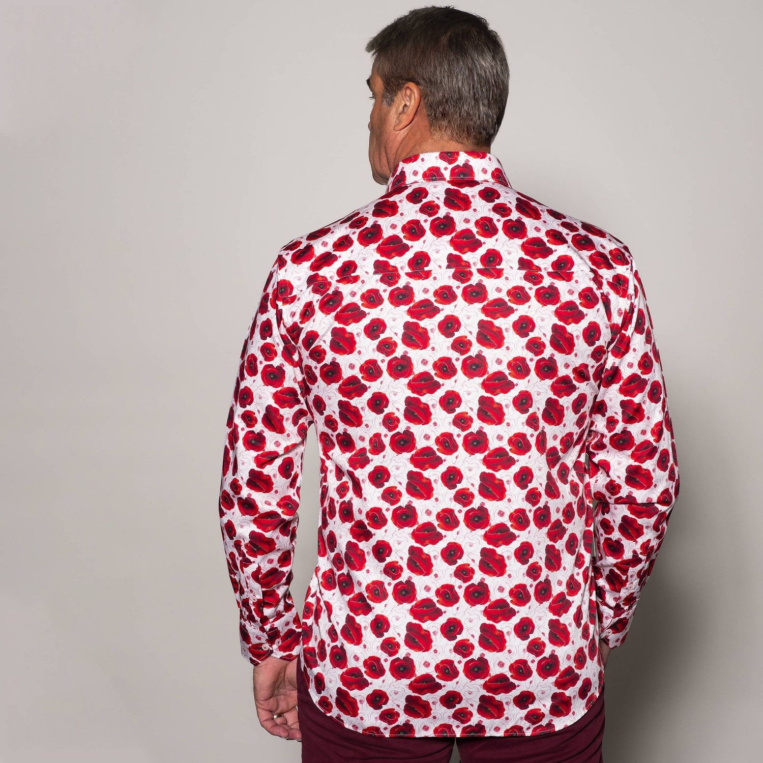 REMEMBRANCE POPPY CASCADE PRINT SHIRT