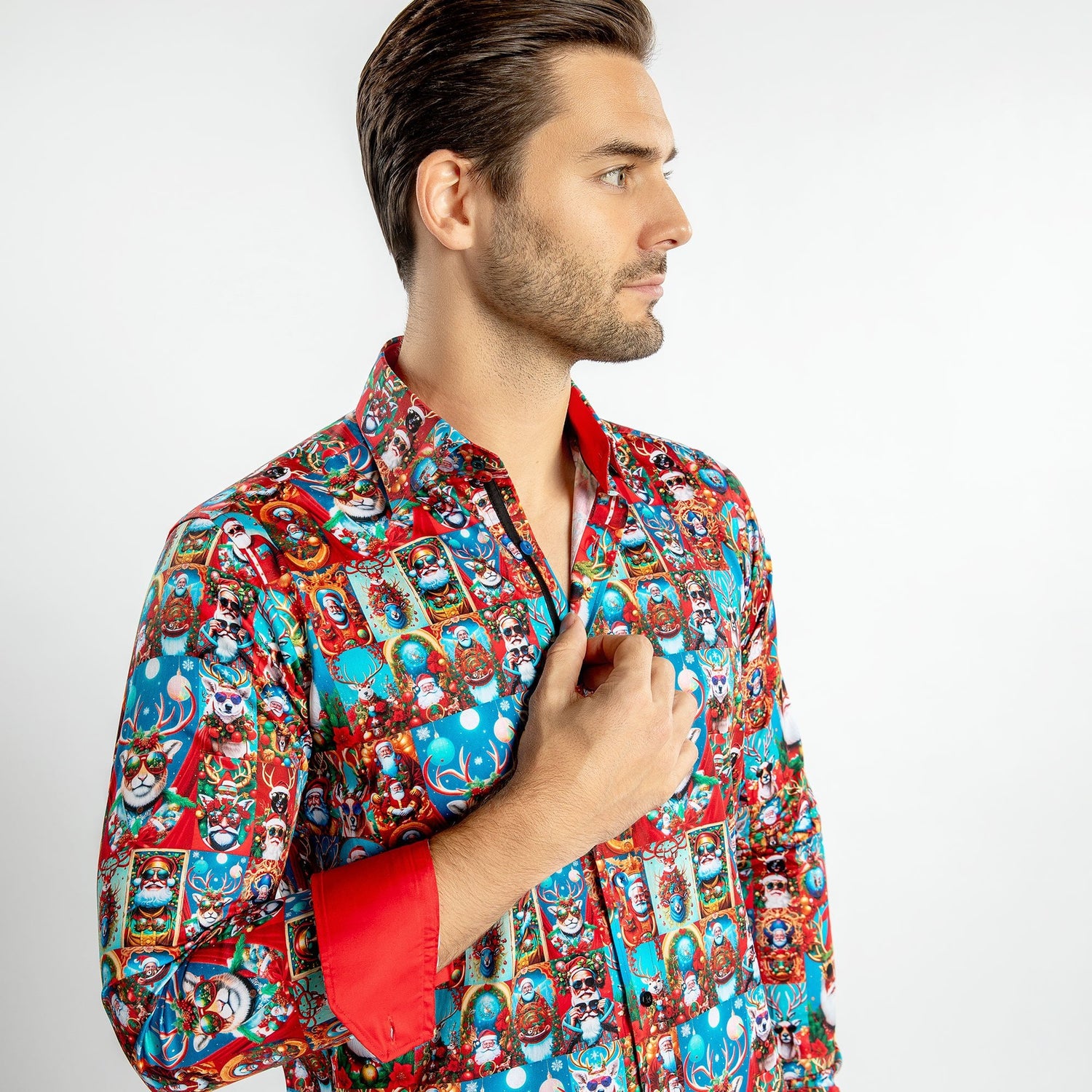 PRE-ORDER: SANTA CLAUS XMAS PRINT SHIRT