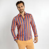 STRIPE MULTICOLOR PRINT SHIRT