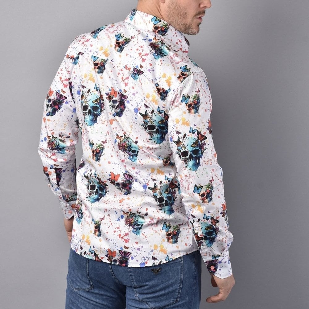 SKULLSCAPE VIVID CHAOS PRINT SHIRT